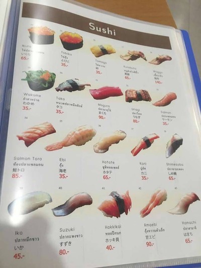 ป้ายราคาหรือสมุดเมนู