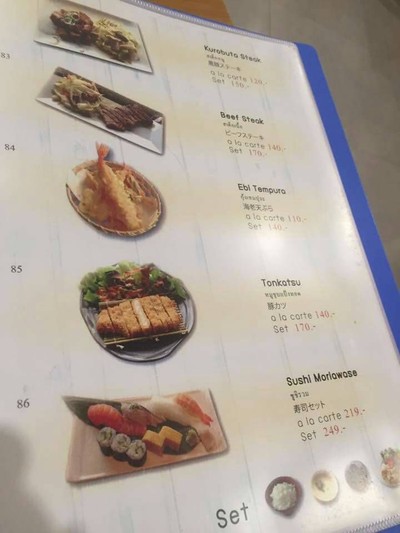 ป้ายราคาหรือสมุดเมนู