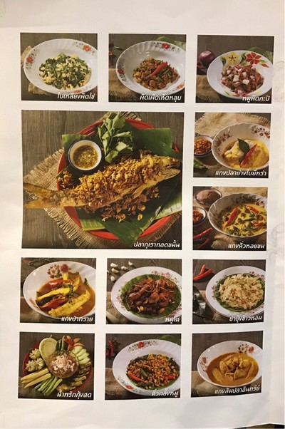 ป้ายราคาหรือสมุดเมนู