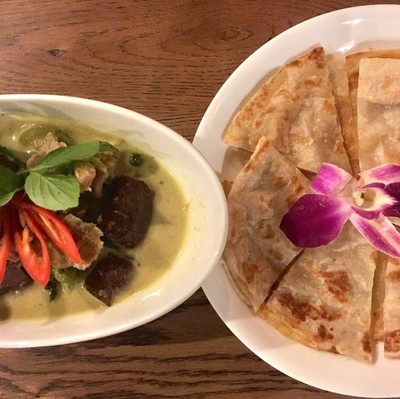 โรตีแกงเขียวหวาน