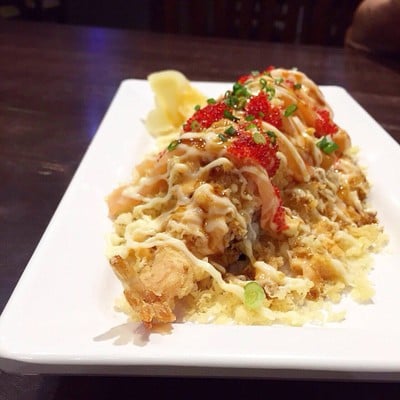 Crispy Shrimp And Salmon Maki