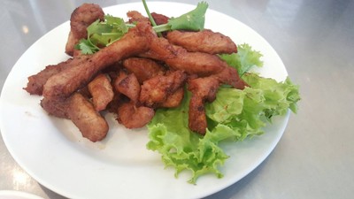 หมูแดดเดียวทอด