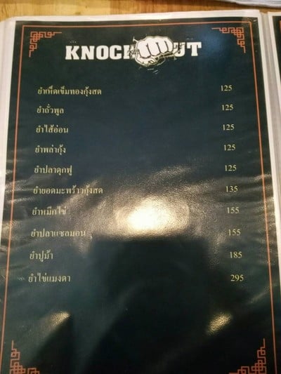 ป้ายราคาหรือสมุดเมนู