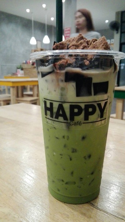 เฉาก๊วยชาเขียวนมสด