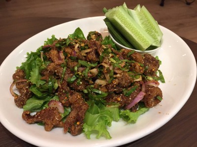 ลาบเป็ดกรอบ
