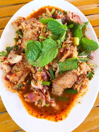 เมนูของร้าน ตำลาว คูขวาง