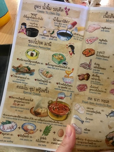 ป้ายราคาหรือสมุดเมนู