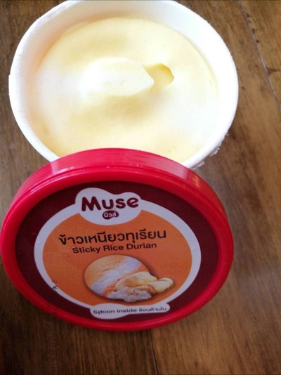 ไอศกรีมข้าวเหนียวทุเรียน
