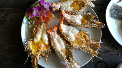 กุ้งแม่น้ำเผา