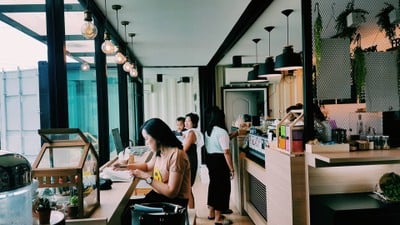 The Grinders Cafe โครงการชวนชื่นการ์เด้น The Grinders Cafe โครงการชวนชื่นการ์เด้น