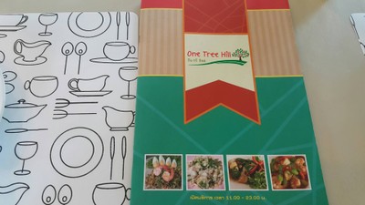 ป้ายราคาหรือสมุดเมนู