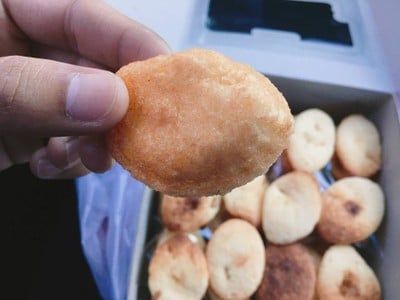 ขนมไข่ แป้งตรงส่วนนี้กรอบ อร่อย ชอบมากๆ
