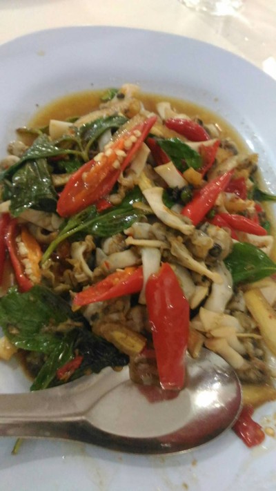 หอยเสียบผัดฉ่า