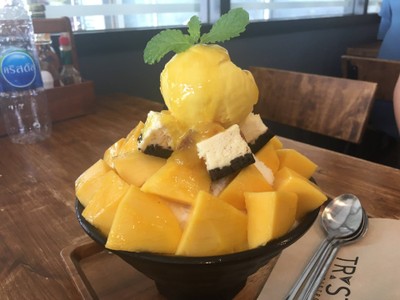 บิงซูมะม่วงชีสเค้ก