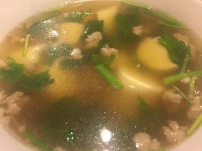 แกงจืดเต้าหู้หมูสับ