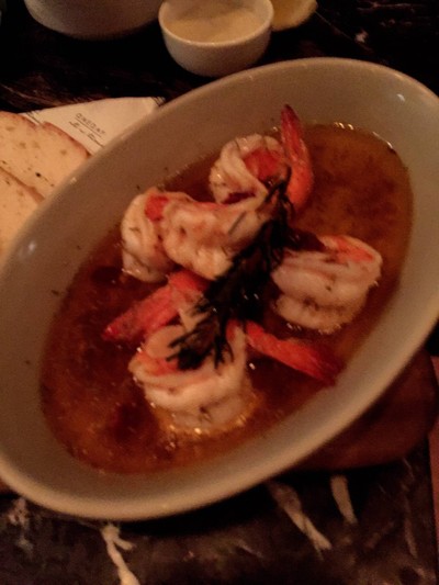 Gambas al ajillo ..