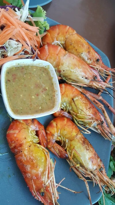 กุ้งใหญ่เผา