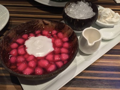 ทับทิมกรอบไอศกรีมกะทิ