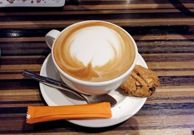 Hot cappuccino