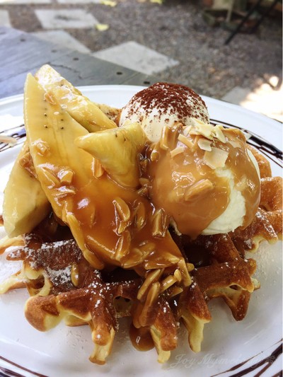 Banana Caramel Waffle