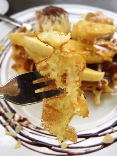Banana Caramel Waffle