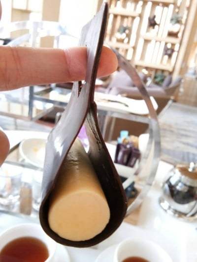 passion fruit in Chocolate handbag with aroma perfume