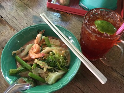 สุกี้แห้งกุ้ง-ชามะนาว