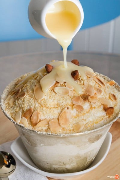 เมนูของร้าน SnoowinG Milk Bingsu กาดสวนแก้ว
