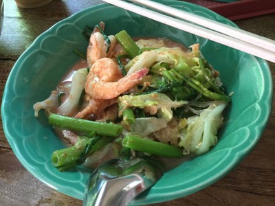 สุกี้แห้งกุ้ง