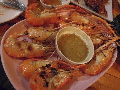 กุ้งใหญ่เผา