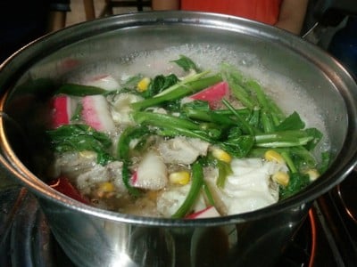 เมนูของร้าน ใบเตยจิ้มจุ่ม