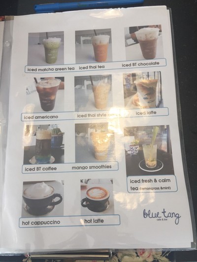 ป้ายราคาหรือสมุดเมนู