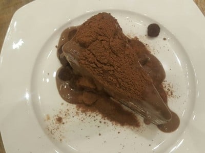 Milo Volcano Crepe Cake