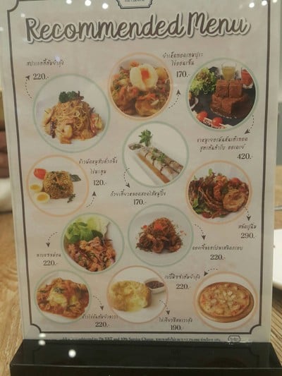ป้ายราคาหรือสมุดเมนู