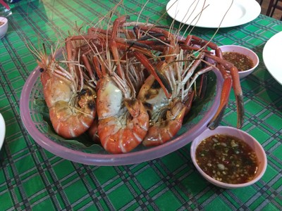 กุ้งแม่น้ำเผา