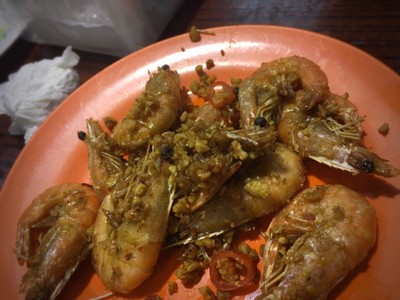 กุ้งทอดกระเทียม