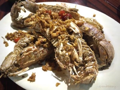 กั้งทอดกระเทียม