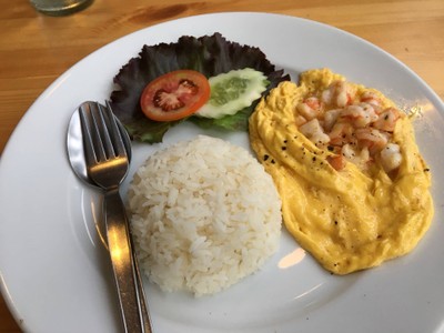 ข้าวไข่ข้นกุ้ง