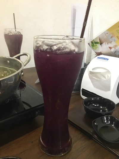 น้ำอัญชันมะนาวหอม