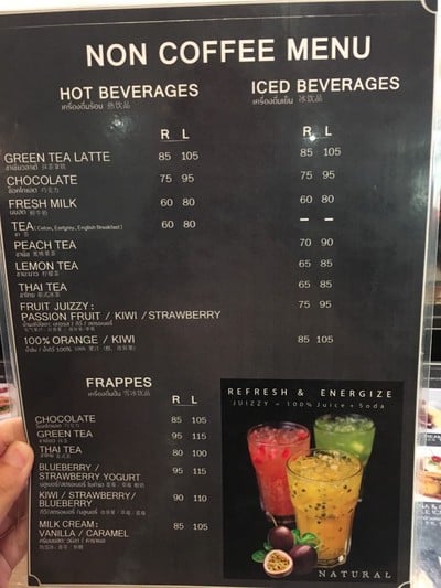 ป้ายราคาหรือสมุดเมนู