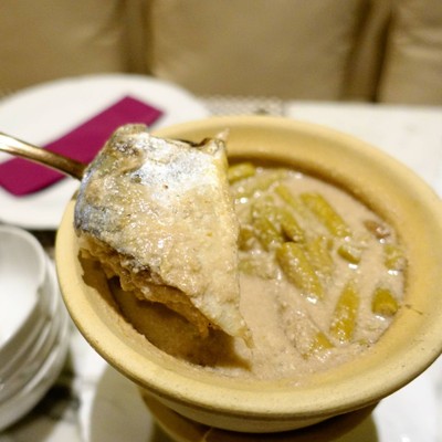 แกงกะทิสายบัวใส่ปลาทู