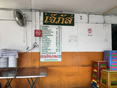ป้ายราคาหรือสมุดเมนู