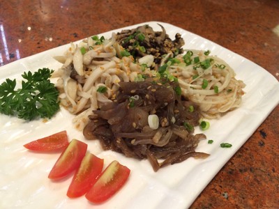 เห็ดรวมยำสไตล์เกาหลี