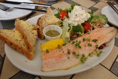 Baked Trout fish
