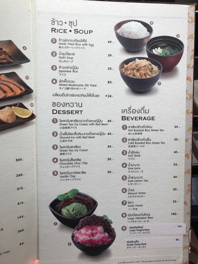 ป้ายราคาหรือสมุดเมนู