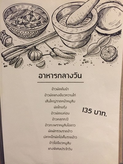 ป้ายราคาหรือสมุดเมนู