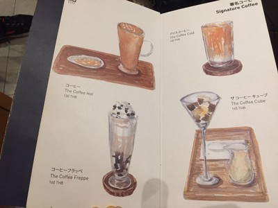 ป้ายราคาหรือสมุดเมนู