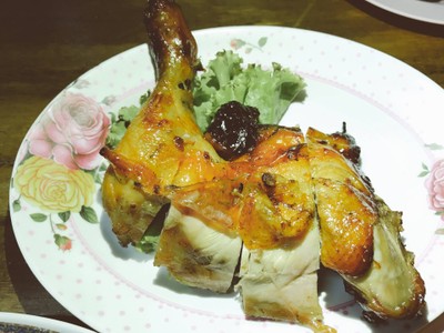 ไก่ย่างนมสด