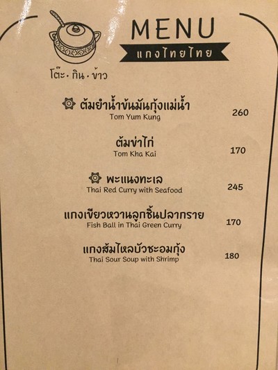 ป้ายราคาหรือสมุดเมนู