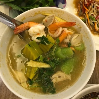 แกงเลียงกุ้งสด